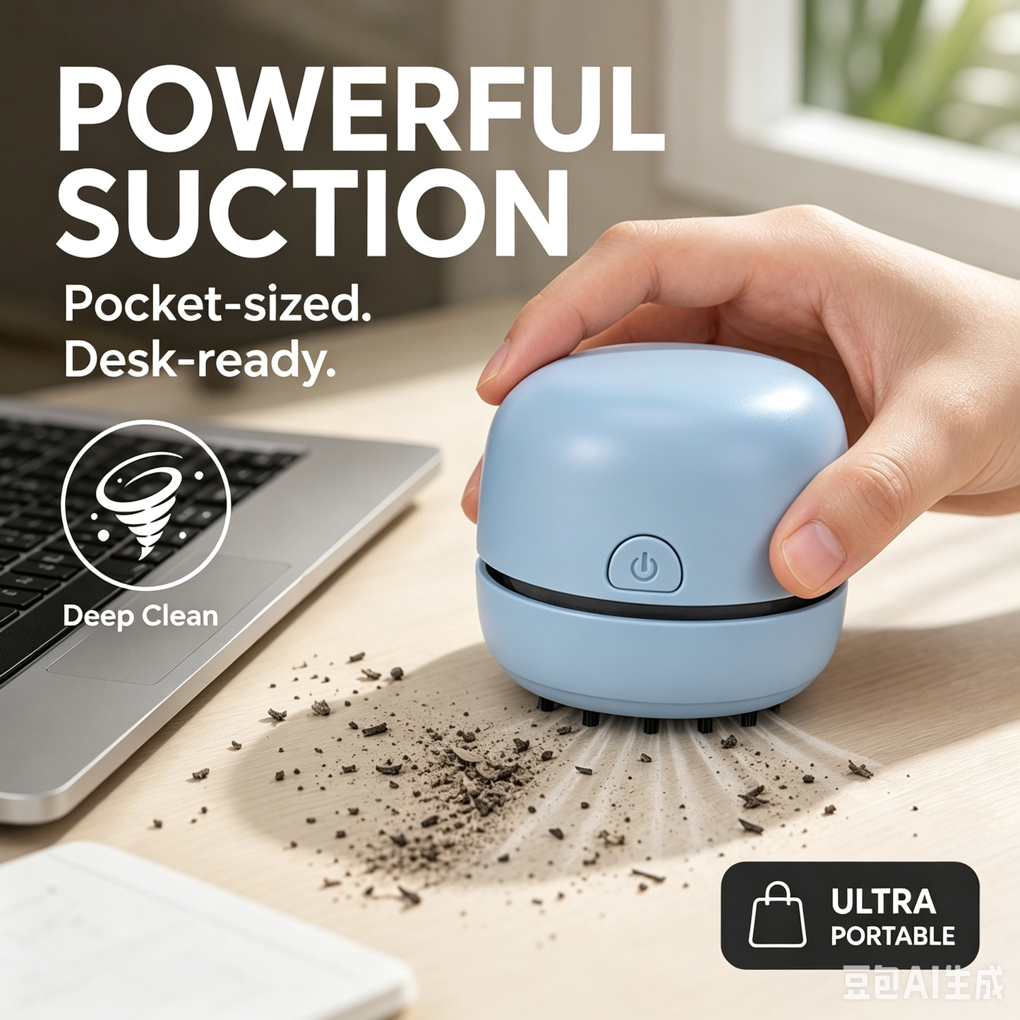 📢📢49% OFF !! ⏰Portable Mini Desk Vacuum Cleaner
