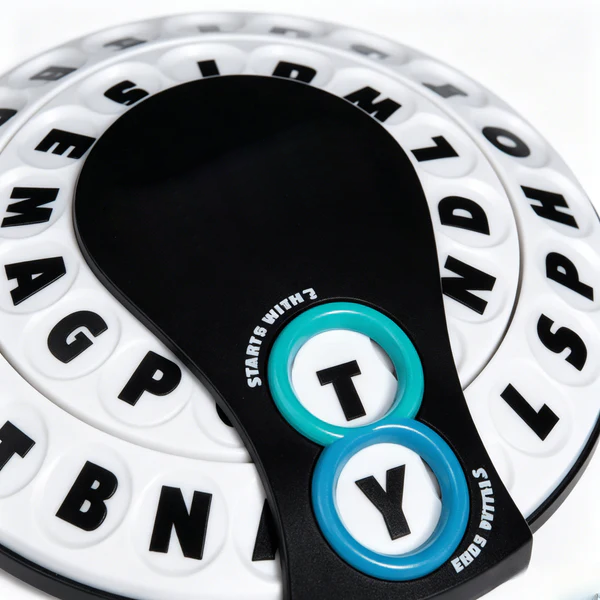 🎲Spin & Shout Word Game – Fast-Paced Family Game with Letter Wheels, Spinner Device & 20 Tokens
