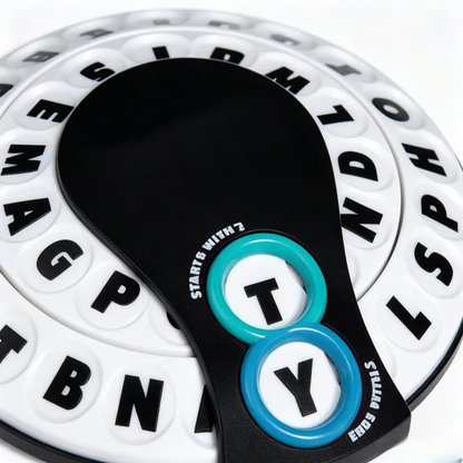 🎲Spin & Shout Word Game – Fast-Paced Family Game with Letter Wheels, Spinner Device & 20 Tokens