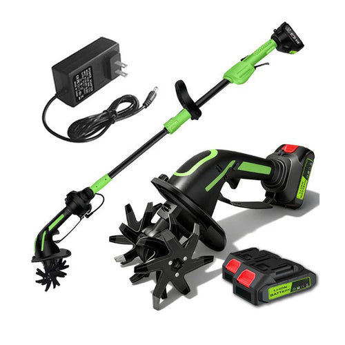 Dailyard™ Multifunctional 2-in-1 Cordless Tiller & Cultivator with Telescopic Pole