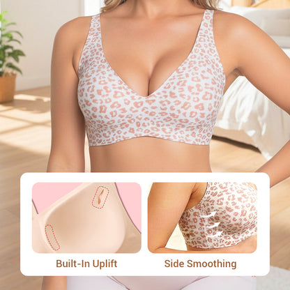 💗LIMITED TIME SALE 49% OFF⚡50K+ SOLD💕 Jelly Wireless Womens Comfortable Wireless Bras Push Up Bralettes Seamless Tshirts Bras Deep V Everyday Bras