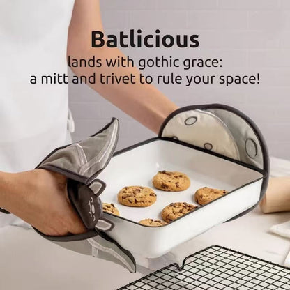 🦇Batlicious Oven Mitts & Pot Holders Set