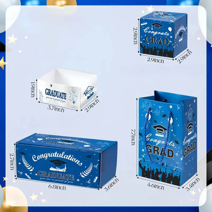 2026 Graduation Explosion Pop Gift Box 🎓 Surprise Bounce Cash Box Grad Party Gift Bag Set