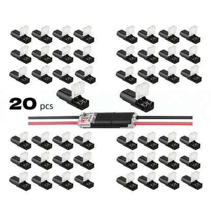 🔥Double-Wire Plug-in Connector Led Light Strip Connectors 2 Pin