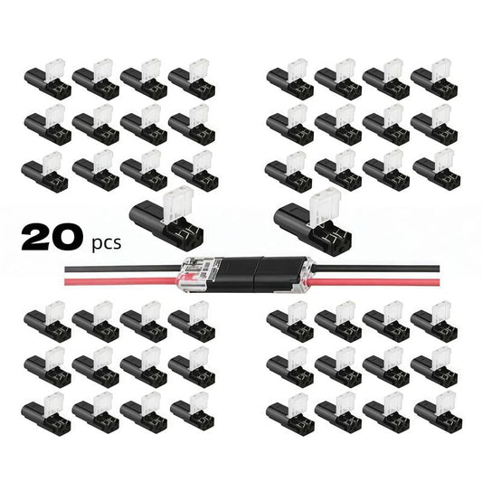 🔥Double-Wire Plug-in Connector Led Light Strip Connectors 2 Pin