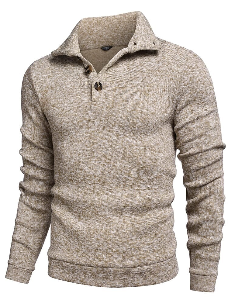 Men's  Fitted Long Sleeve Turtleneck Pullover Sweater