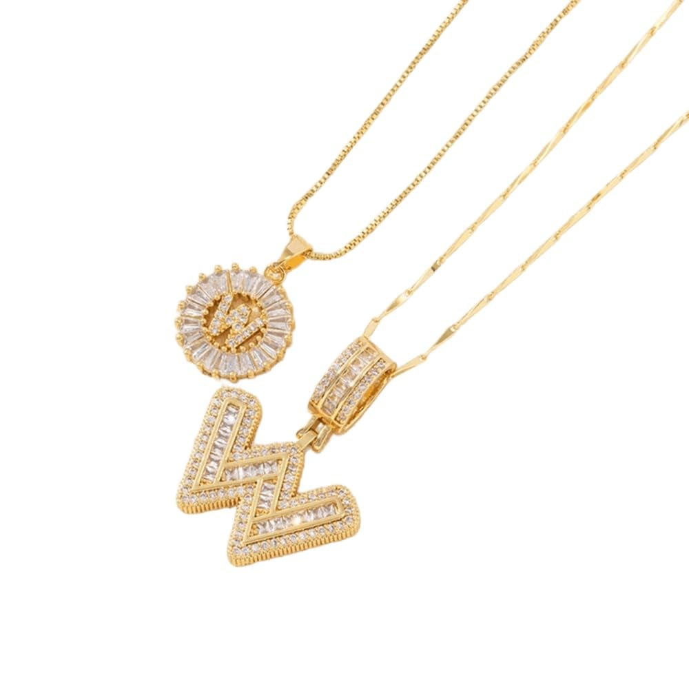 🔥Initial Letter Pendant Necklaces - 2 Pack