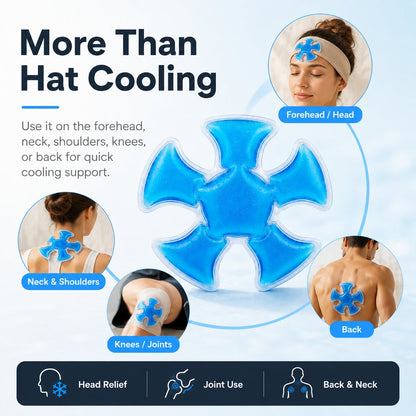 Reusable Cooling Pad for Hats & Body Relief🧢🧊