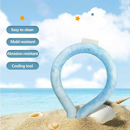 🔥LAST DAY 50% OFF - 🧊Reusable Cooling Neck Ring – Long-Lasting Sweat-Free Relief❄️