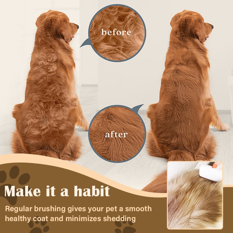2-IN-1 Pet Self-Detangling & Grooming Comb