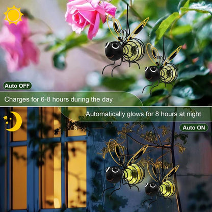 🐝Outdoor Hanging Solar Bee Light - Perfect gift for plant lovers moms or literally anyone who smiles ❤️