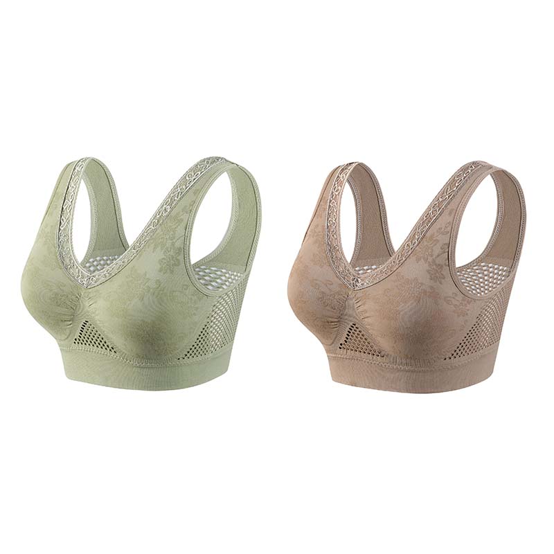 🏆 Last Day Special Price ! 💐 Buy One Get One Free 🎁 🌸 Pure Cotton Buttonless Comfy Lifting Bra