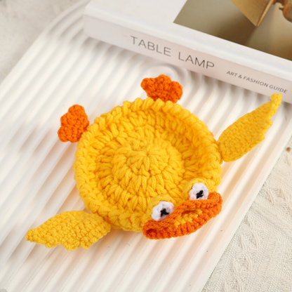 🧶Adorable Animal Knitted Coaster