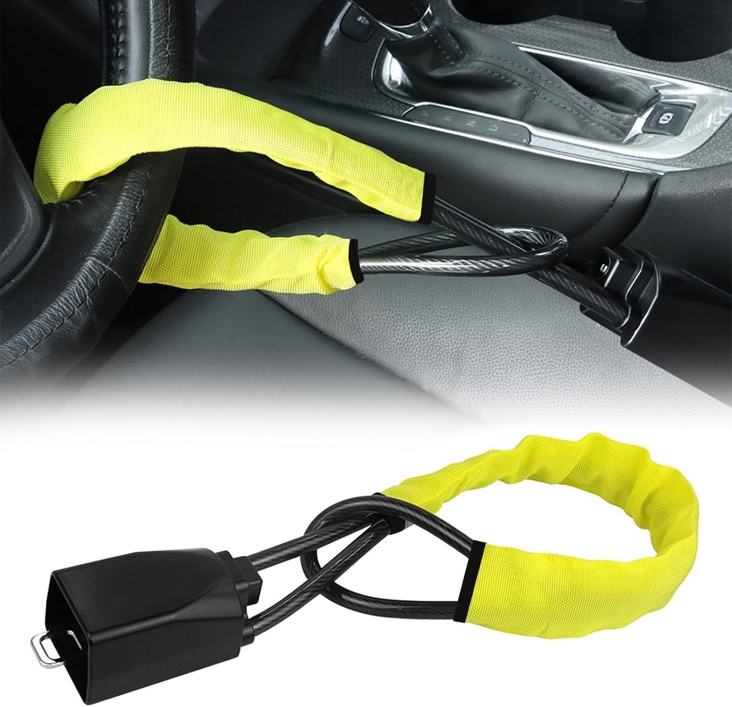 🔥Steering Wheel Lock Seat Belt