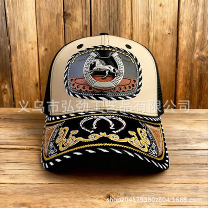 Pink Yellowstone Style Western Hat with Bull Pin