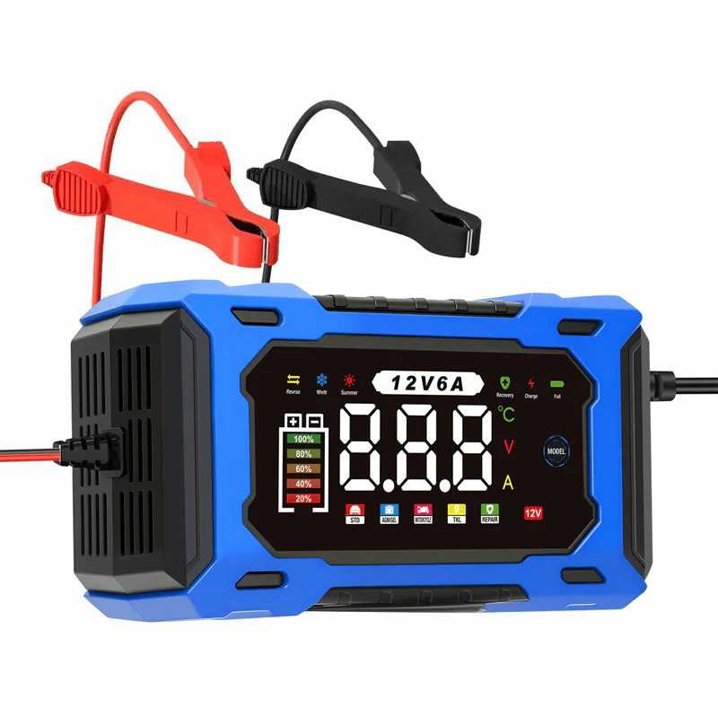 ⚡ Dailyardpromax® 12V 6A Smart Car Battery Charger with Pulse Repair – Fast, Safe & Extend Battery Life 🚗🔋✨
