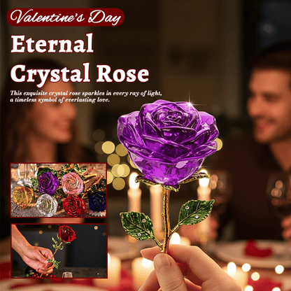 🔥Valentine‘s Hot Sale💕🌹Forever Blooming Crystal Rose