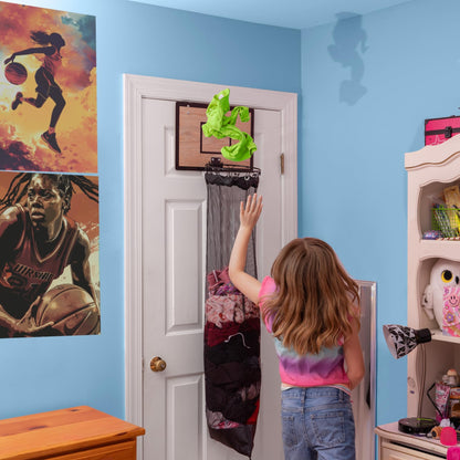 Over-the-Door Basketball Hoop Laundry Hamper