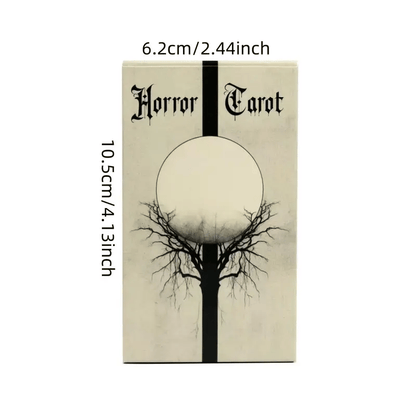 🖤Horror Tarot Card Deck: Spooky, Stylish 78-Card Set 🎴👻