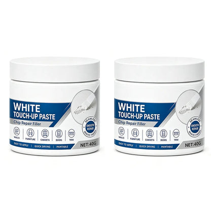 White Furniture Touch-Up Paste with Brush