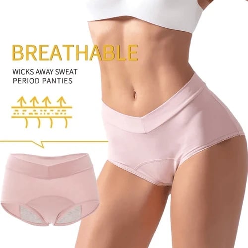 🩲  NOW! 🔥 High-Waisted Leak Proof Period Panties – Absorbent, breathable & odor-control – up to 3 tampons worth of protection – comfortable for all-day wear 🩸