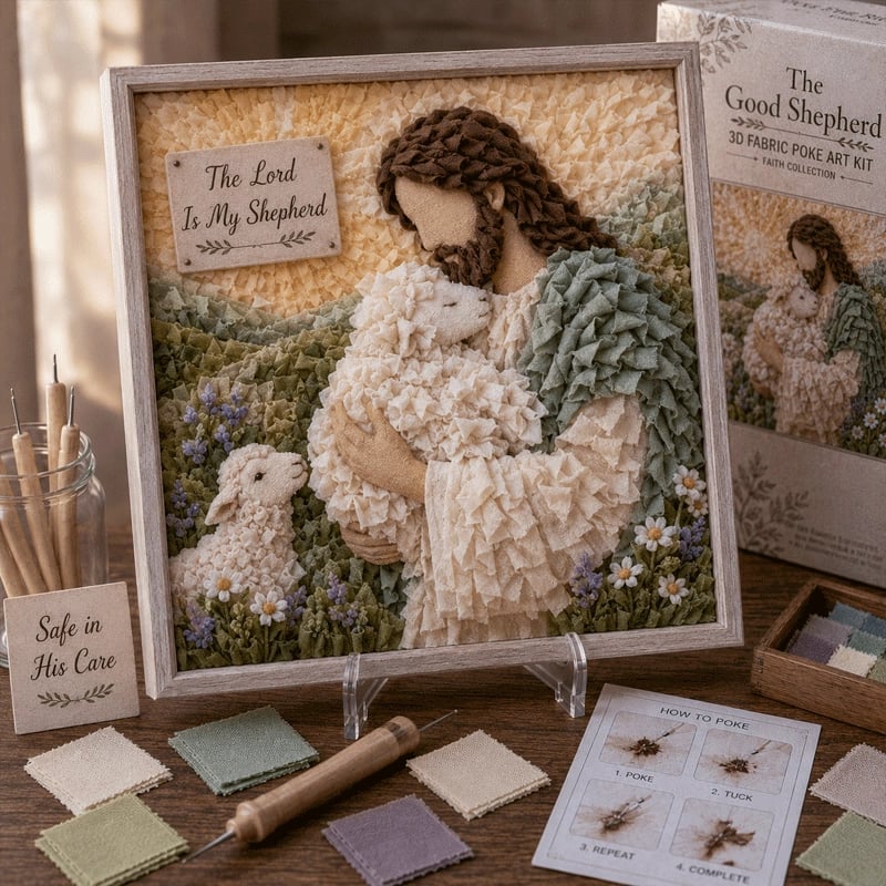 ✝️3D Christian Fabric Poke Art Kit