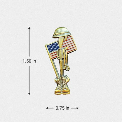 Handmade Soldier Memorial Pin