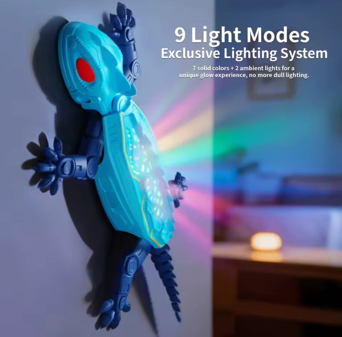 Gecko Rush Remote Control Wall Climbing Lizard Toy — Ceiling & Floor Crawler