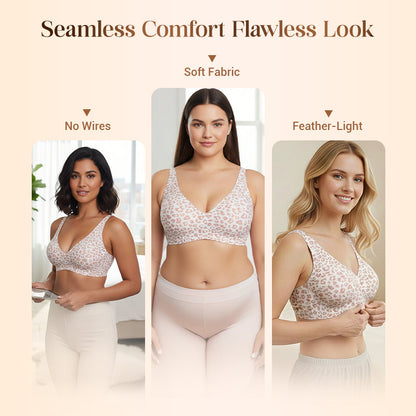 💗LIMITED TIME SALE 49% OFF⚡50K+ SOLD💕 Jelly Wireless Womens Comfortable Wireless Bras Push Up Bralettes Seamless Tshirts Bras Deep V Everyday Bras