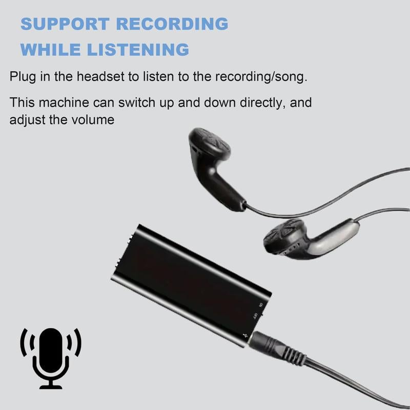 8GB  Professional Voice Activated Digital Recorder & MP3 Player