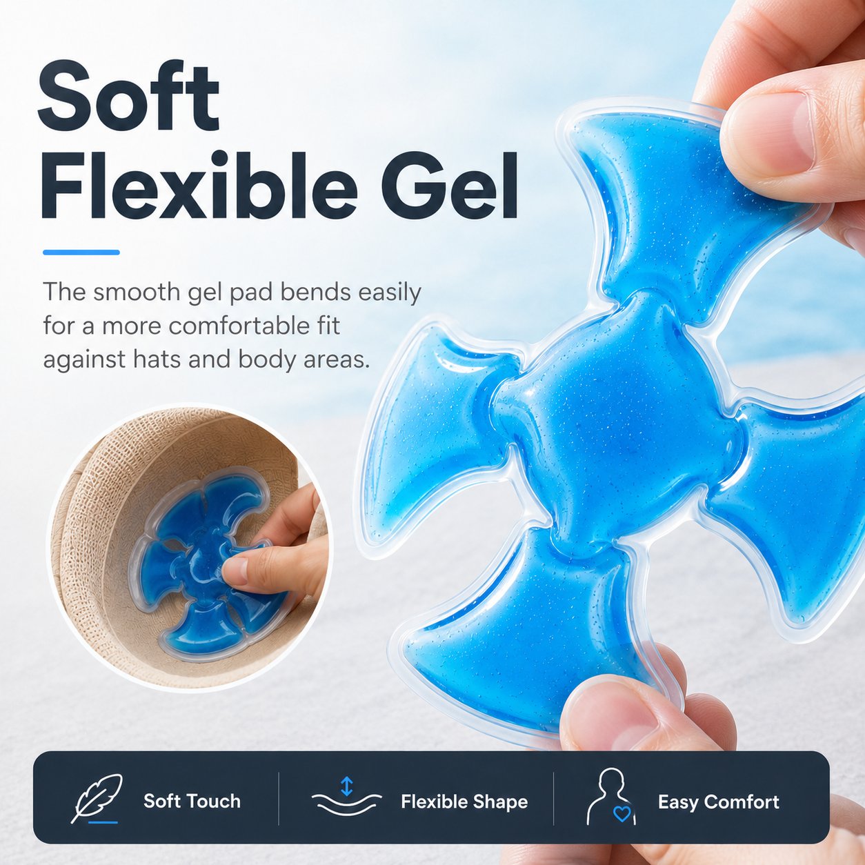 Reusable Cooling Pad for Hats & Body Relief🧢🧊