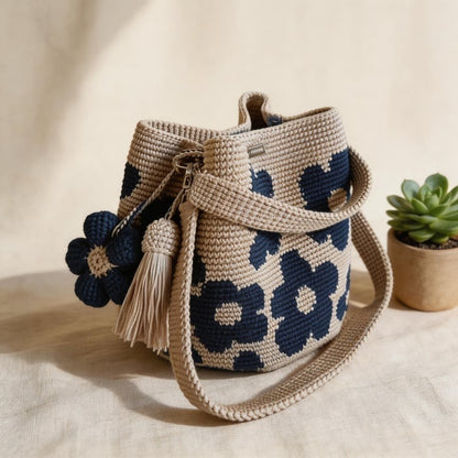 🏆Last Day Promotion 49% OFF🧵🌸Handmade Crochet Flower Tote 🌼✨