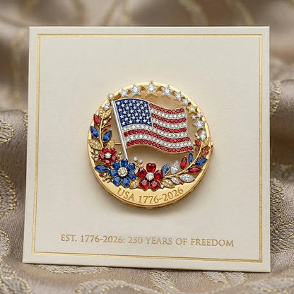 US 250th Anniversary Brooch Pin