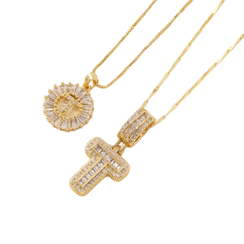 🔥Initial Letter Pendant Necklaces - 2 Pack