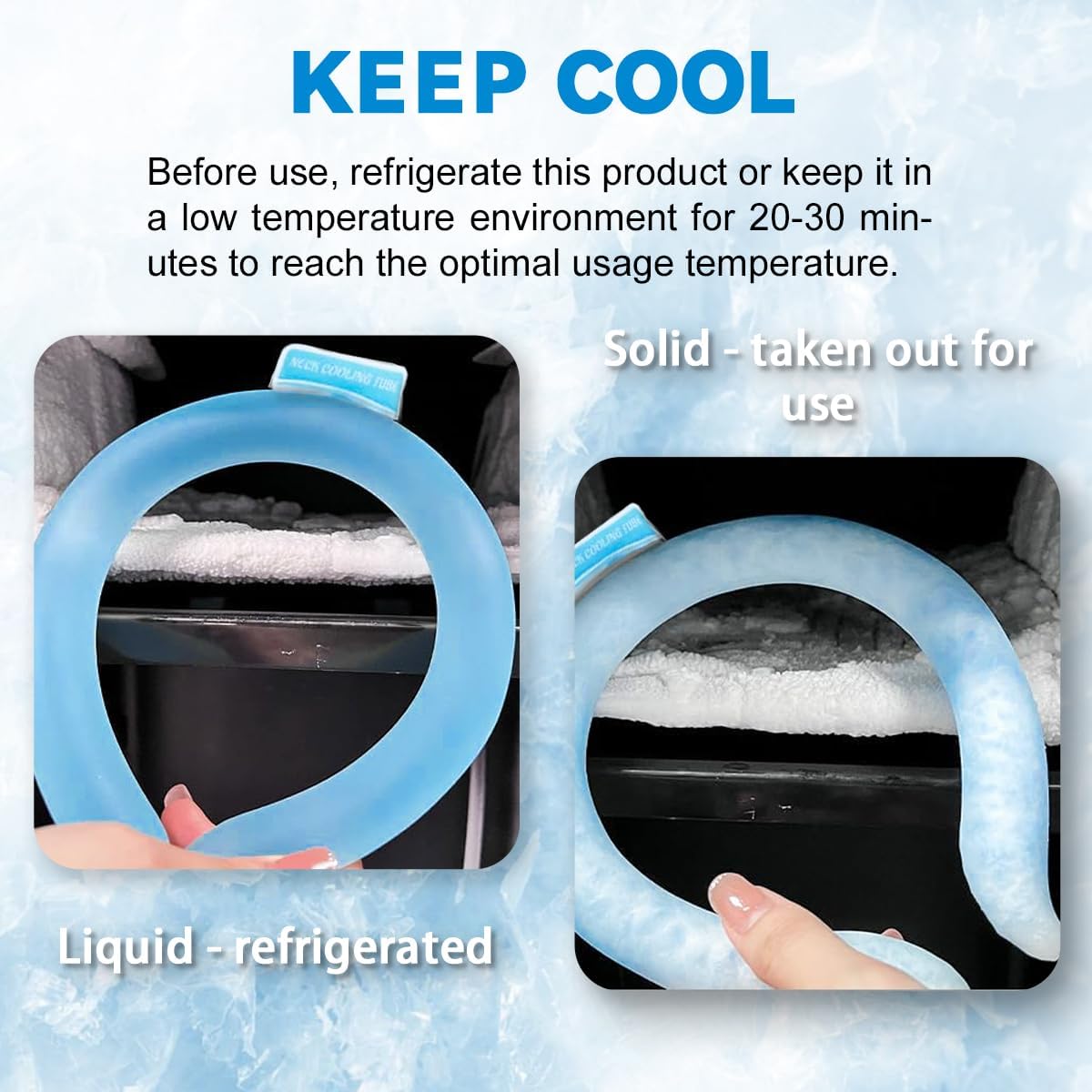 🔥LAST DAY 50% OFF - 🧊Reusable Cooling Neck Ring – Long-Lasting Sweat-Free Relief❄️