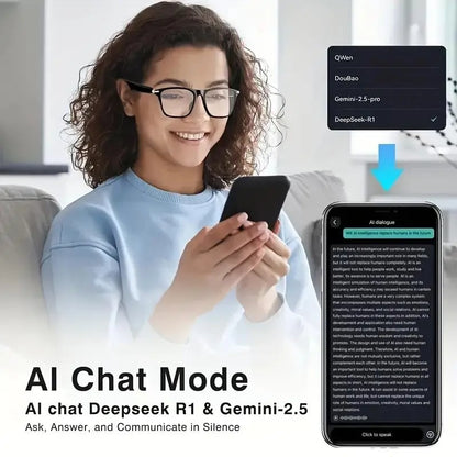 AI Interpretation Smart Glasses, with 33 Languages, Chatgpt, Audio Glasses for Men And Women