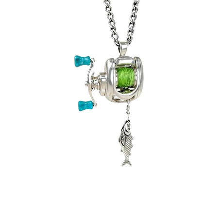 Mini Fishing Reel Necklace
