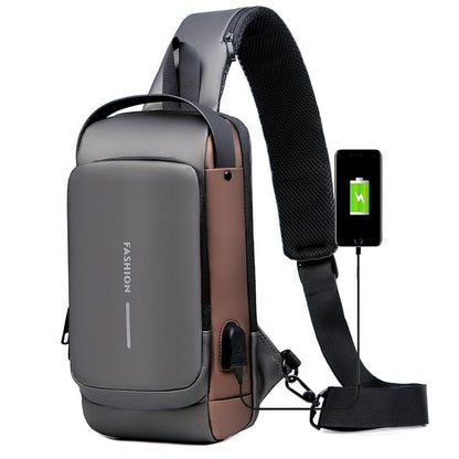 🎒 LIMITED-TIME 49% OFF! ✨ Anti-Theft Unisex Crossbody Sling Bag – Hard Shell, Waterproof, USB Charging, RFID Blocking 🔒