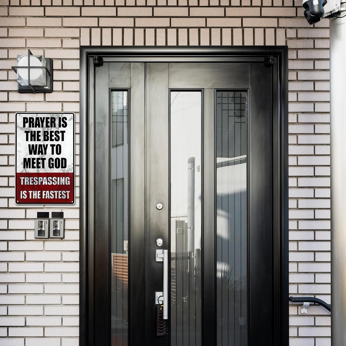 🔥Metal No Trespassing Signs Private Property Funny
