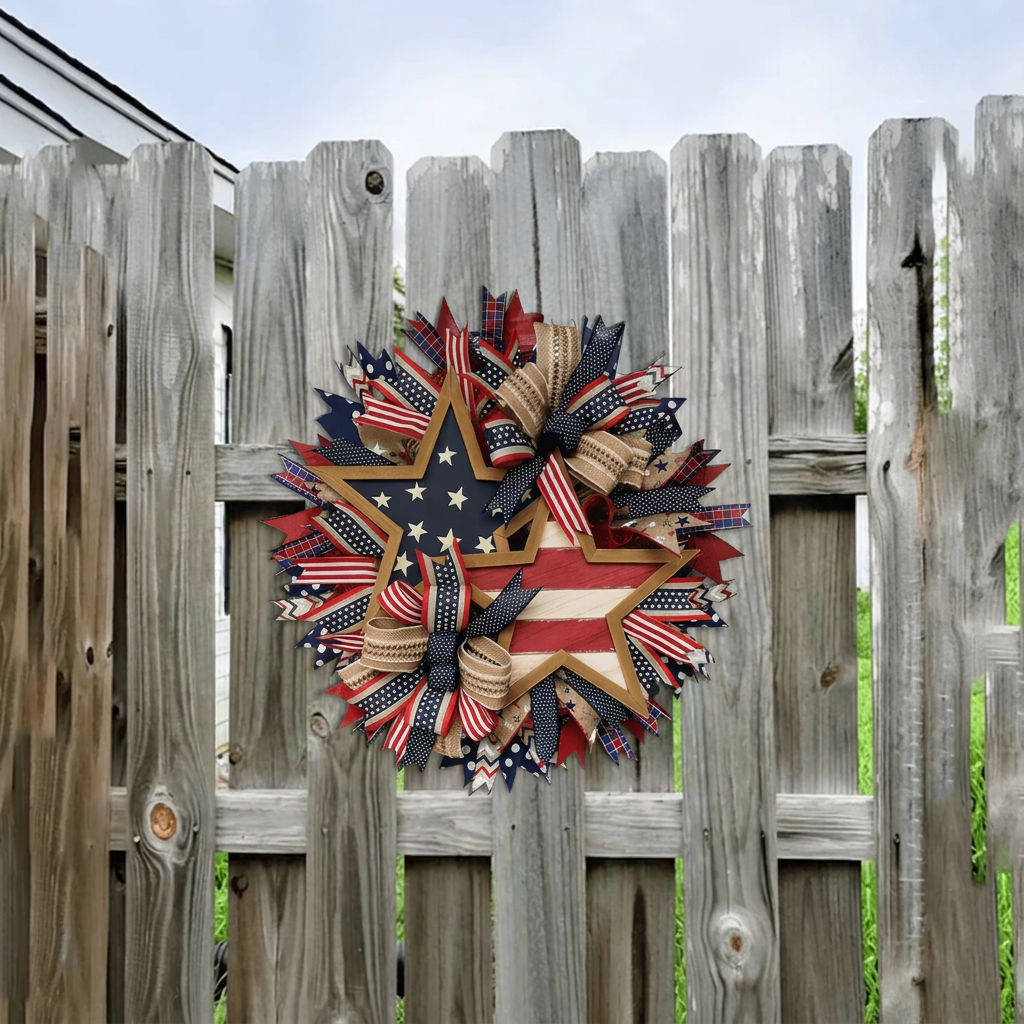 🔥Flash Sale-50% Off🔥Honor the Journey: The Hand-Crafted 250th Anniversary Tribute Wreath