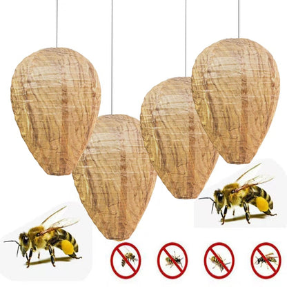 🐝Outdoor Hanging Fake Hornet Nest, Natural Wasp Repellent 👍