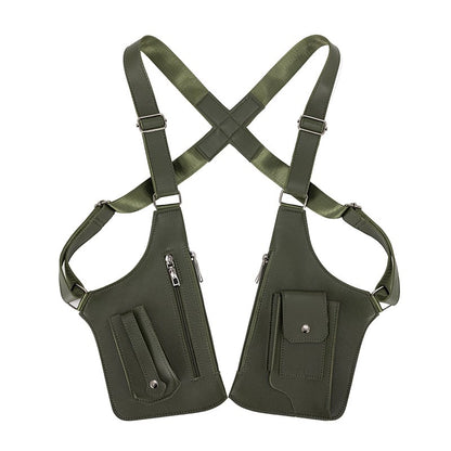 Premium Leather Adjustable Underarm Shoulder Bag for Men & Women