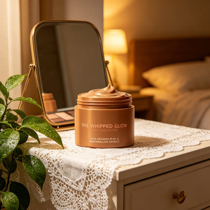 ✨ Glow Like a Pearl! Whipped Body Butter with Marshmallow Extract – Ultra-Hydrating, Luminous Finish