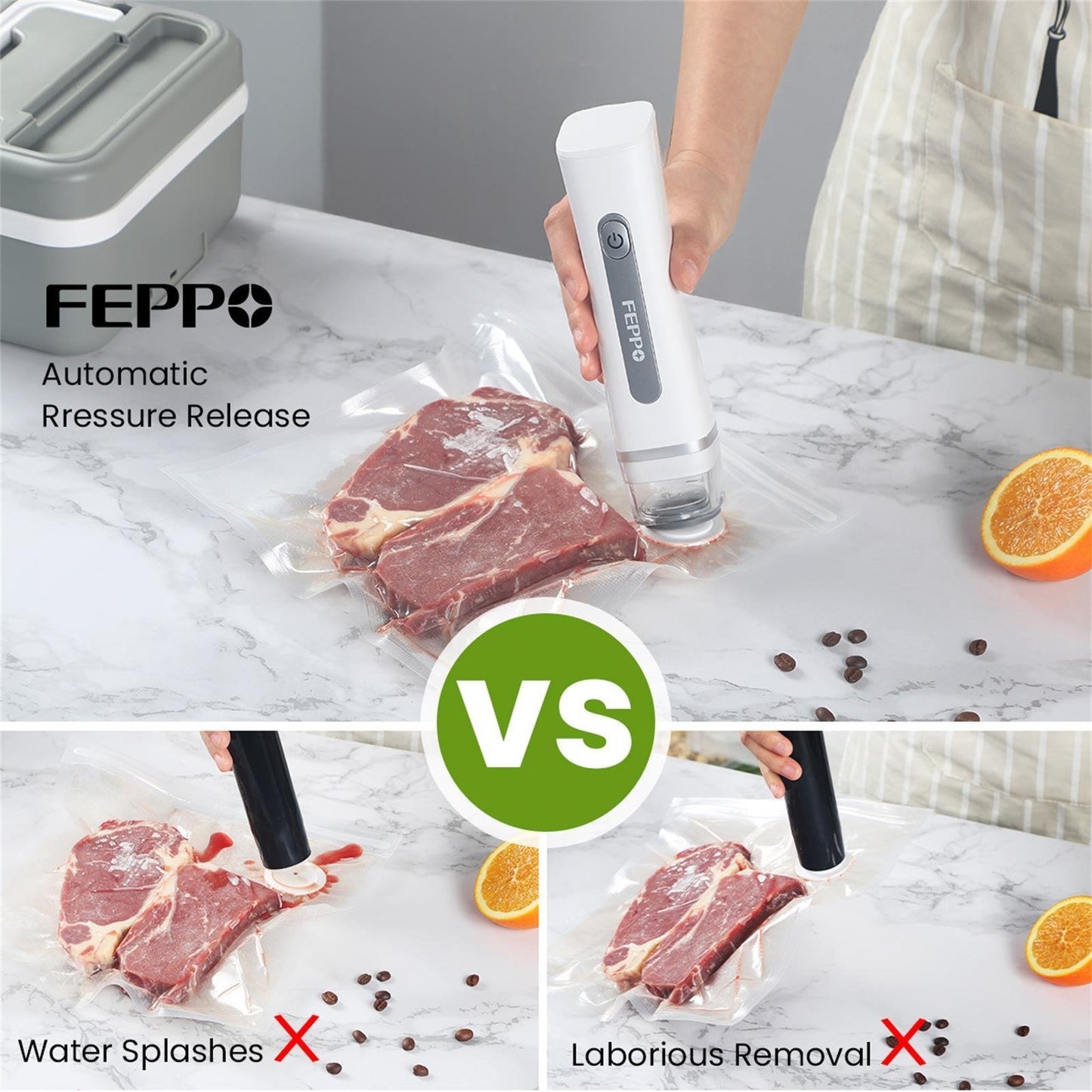 2026 Hot Sale🥩 Vacuum Sealer for Food with Visible Water Tank