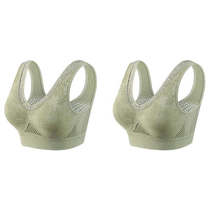 🏆 Last Day Special Price ! 💐 Buy One Get One Free 🎁 🌸 Pure Cotton Buttonless Comfy Lifting Bra