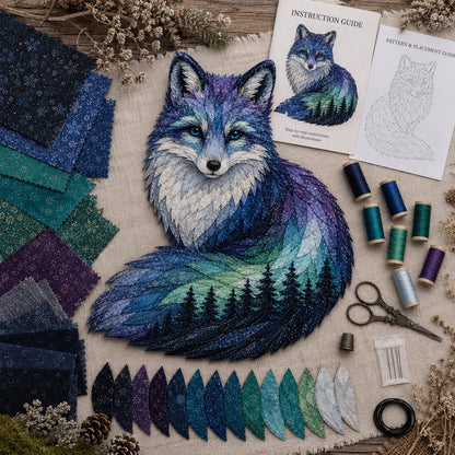 Northern Lights Wildlife DIY Patchwork Kit