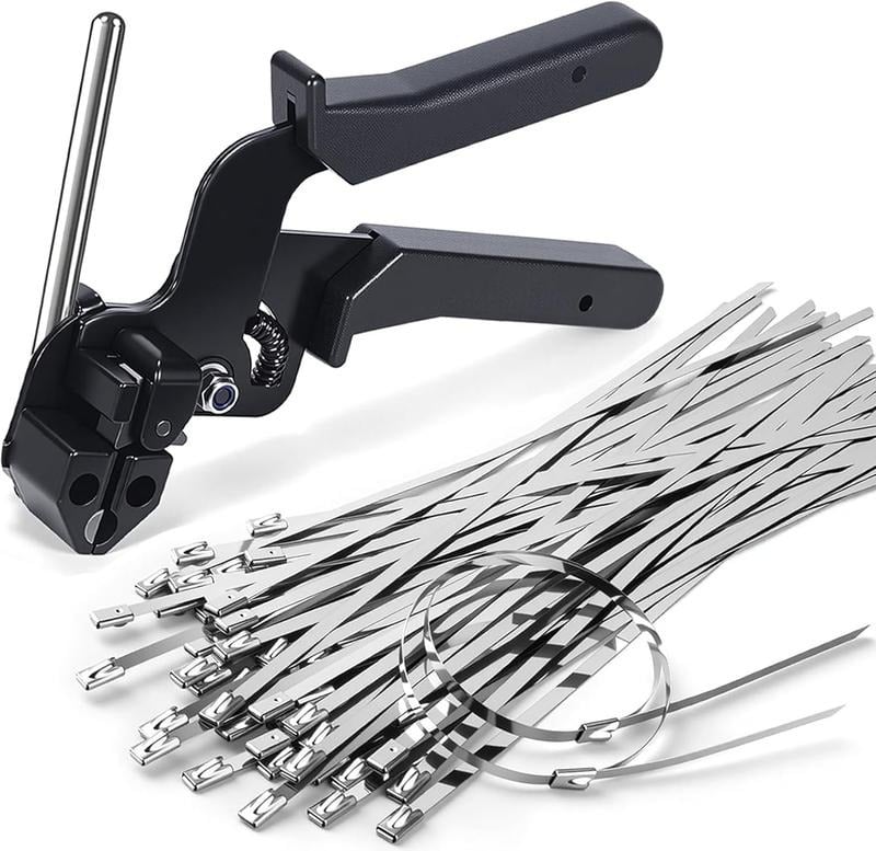 🔥Last Day 50% OFF - 🛠️🔥Stainless Steel Zip Ties Gun Kit