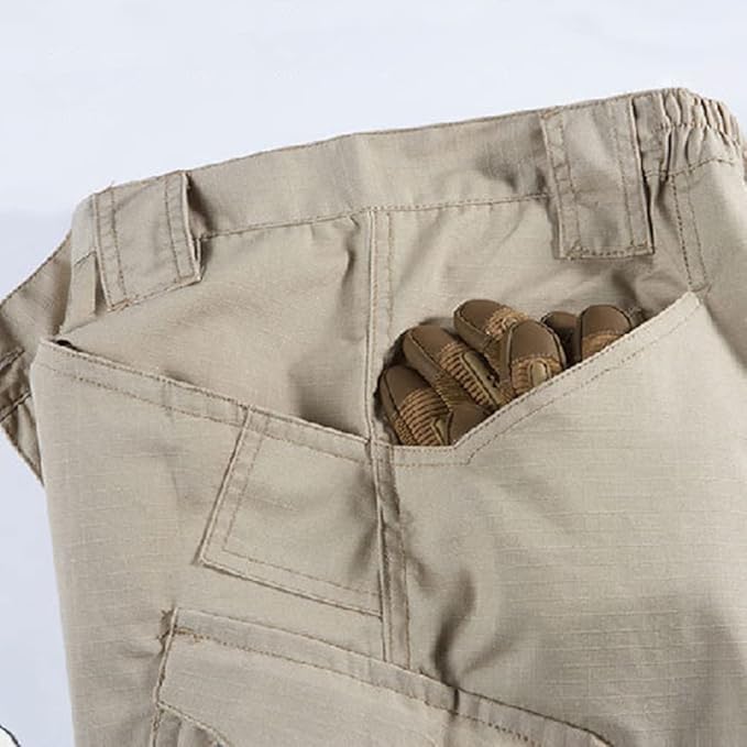 Men’s Tactical Cargo Pants – Ripstop Waterproof Multi-Pocket Combat Trousers