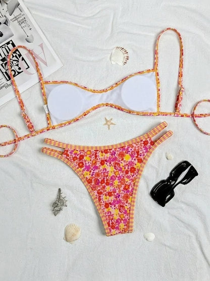 🌊Backless Tie-Up Sexy Two-Piece Bikini Swimsuit