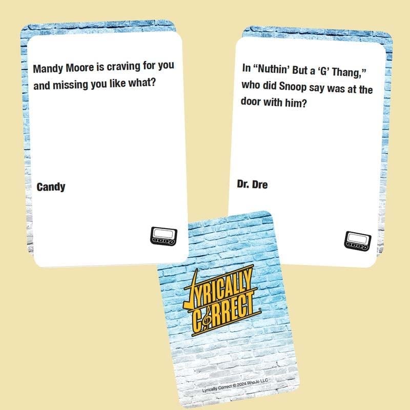 🎶Lyrically Correct Pop Quiz 90s & 2000s Edition Music Trivia Game